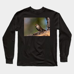 House Wren Calling Out Long Sleeve T-Shirt